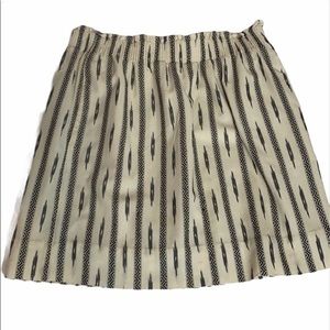 J. Crew Off-White with Black Patterns. Size 6